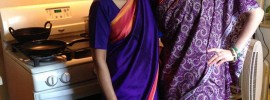 My friend Selina and I, reminiscing about India
