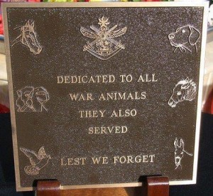 Veterans Day remember animals that served
