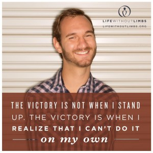 Photo of Nick Vujicic courtesy of Life Without Limbs