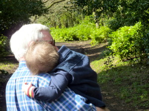 grandparent hug