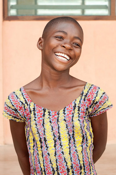 Afia, a formerly  trafficked girl from the village of  Sabonjeda. photo by Gretchen Nickson