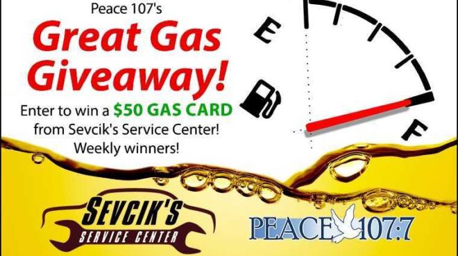 Peace 107’s Great Gas Giveaway!